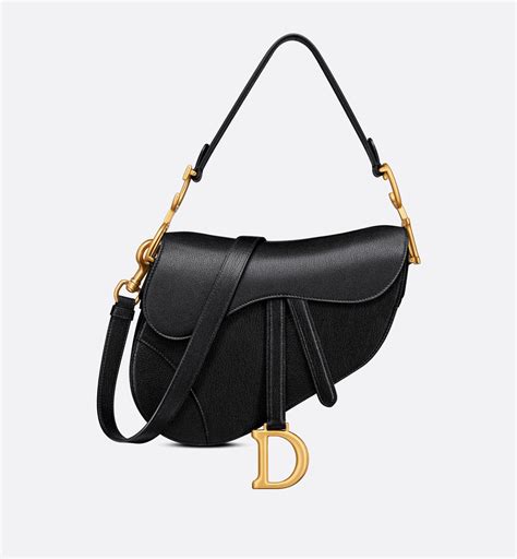 sac dior saddle noir avec bandouliere|sacs Dior saddle.